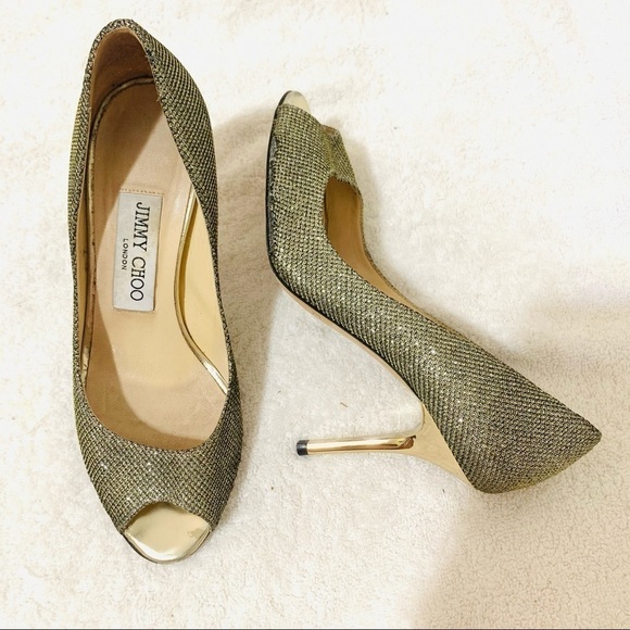 JIMMY CHOO Evelyn' Pump women size 34.5/ 5A - Picture 4 of 11